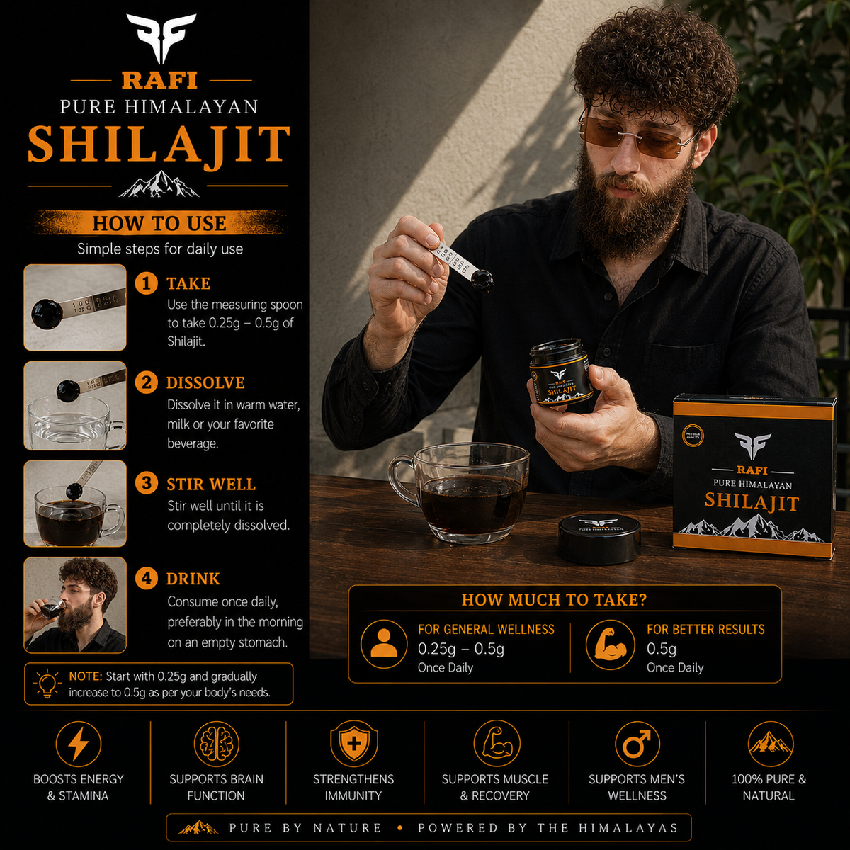 RaFi Himalayan Pure Shilajit (50g)