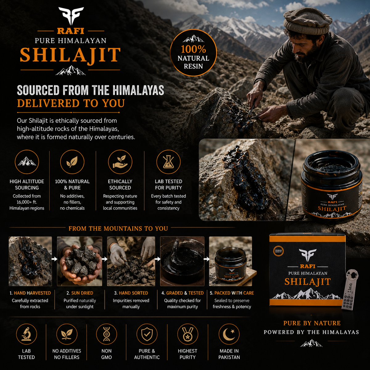 RaFi Himalayan Pure Shilajit (30g)